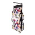 FLORAL w kwiaty wiszący organizer do szafy 5 przegród na torebki, paski 72x42cm