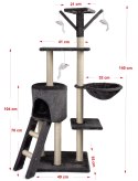 Drapak dla kota CT11, 50x35x140cm ciemnoszary