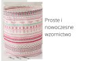 KOSZ MATERIAŁOWY ORGANIZER POJEMNIK 43x33 BOHO RÓŻ