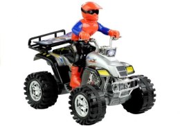 QUAD MOTOR CZTEROKOŁOWY TERENOWY Z FIGURKĄ