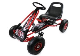 POJAZD GOKART CZERWONY A-15 POMPOWANE KOŁA