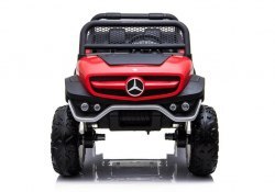 POJAZD ELEKTRYCZNY MERCEDES UNIMOG CZERWONY