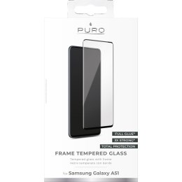SZKŁO OCHRONNE NA EKRAN Samsung Galaxy A51 (czarna ramka)