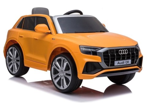 POJAZD AUTO ELEKTRYCZNE AUDI Q8 ŻÓŁTY AKUMULATOR