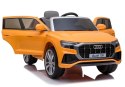 POJAZD AUTO ELEKTRYCZNE AUDI Q8 ŻÓŁTY AKUMULATOR