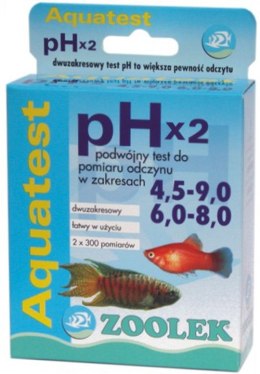 AQUA TEST pH 2x 4.5-9 i 6-8 ODCZYN WODY ZOOLEK