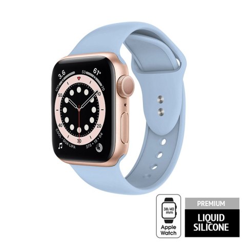 PASEK CRONG LIQUID DO APPLE WATCH 38/40mm BŁĘKITNY