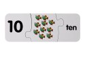 PUZZLE EDUKACYJNE LICZBY MATEMATYKA ANGIELSKI 10 POŁĄCZEŃ